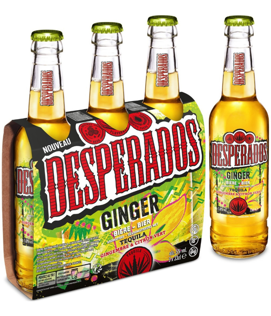 BIERE AROMATISEE MOJITO DESPERADOS  3 X 33CL