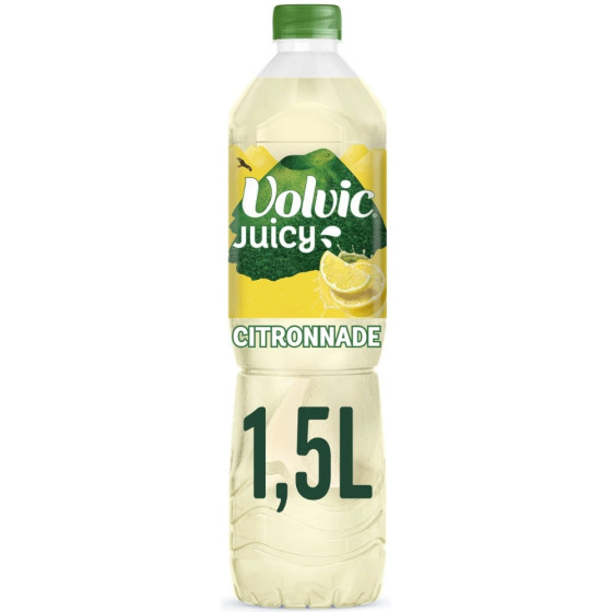 BOISSON VOLVIC JUICY CITRONNADE - EAU MINERALE NATURELLE 1,5L