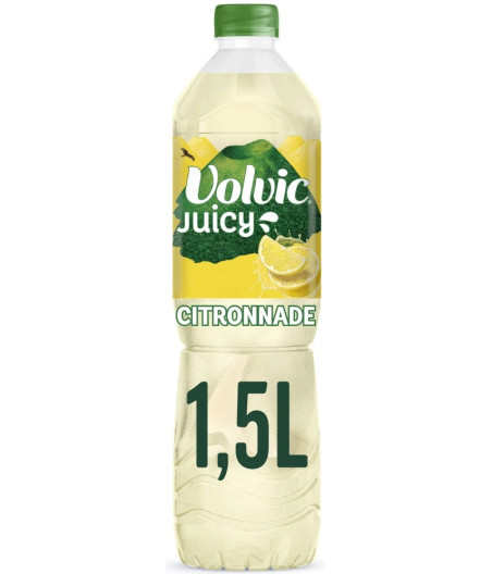 BOISSON VOLVIC JUICY CITRONNADE - EAU MINERALE NATURELLE 1,5L