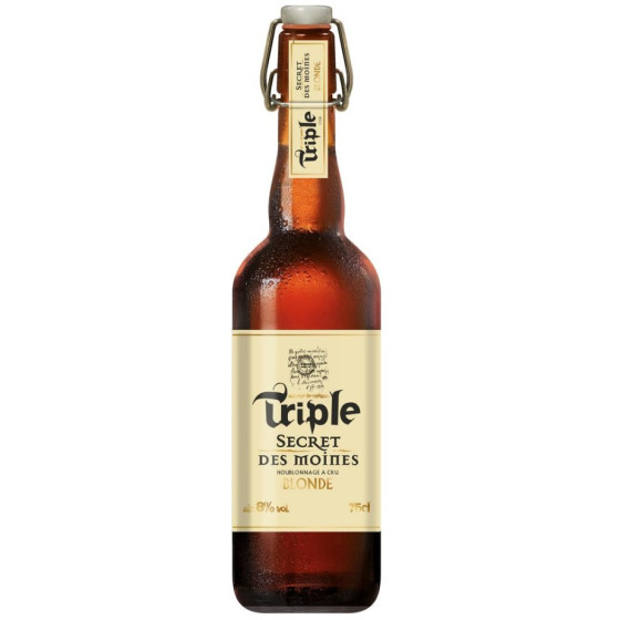 SECRET DES MOINES Bière blonde triple 8% 75c