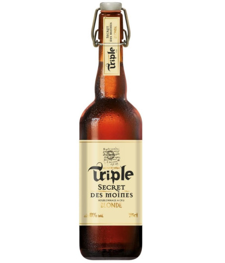 SECRET DES MOINES Bière blonde triple 8% 75c