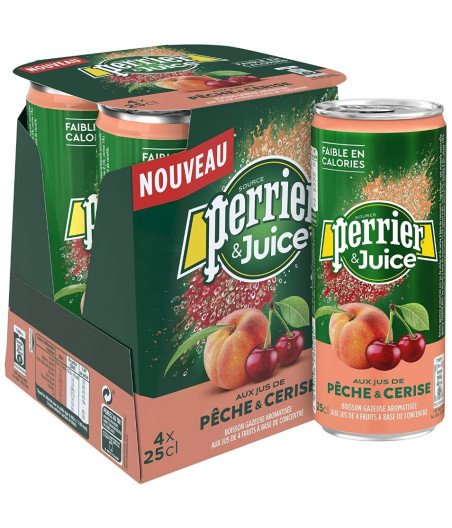 BOISSON PERRIER & JUICE 4X25CL