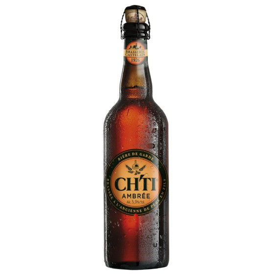 CH\'TI BIERE AMBREE 5, 9° -75CL