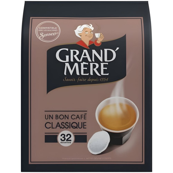 CAFE GRAND MERE CLASSIQUE POUR SENSEO 32 DOSETTES 211G