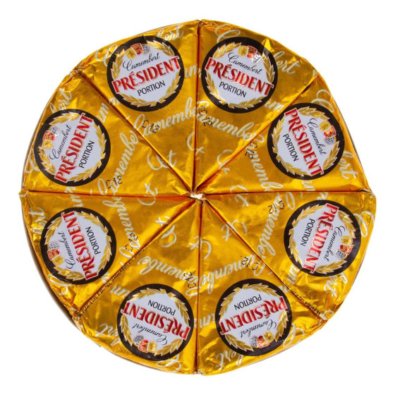 FROMAGE CAMEMBERT PRESIDENT 8 PIECES X 32G