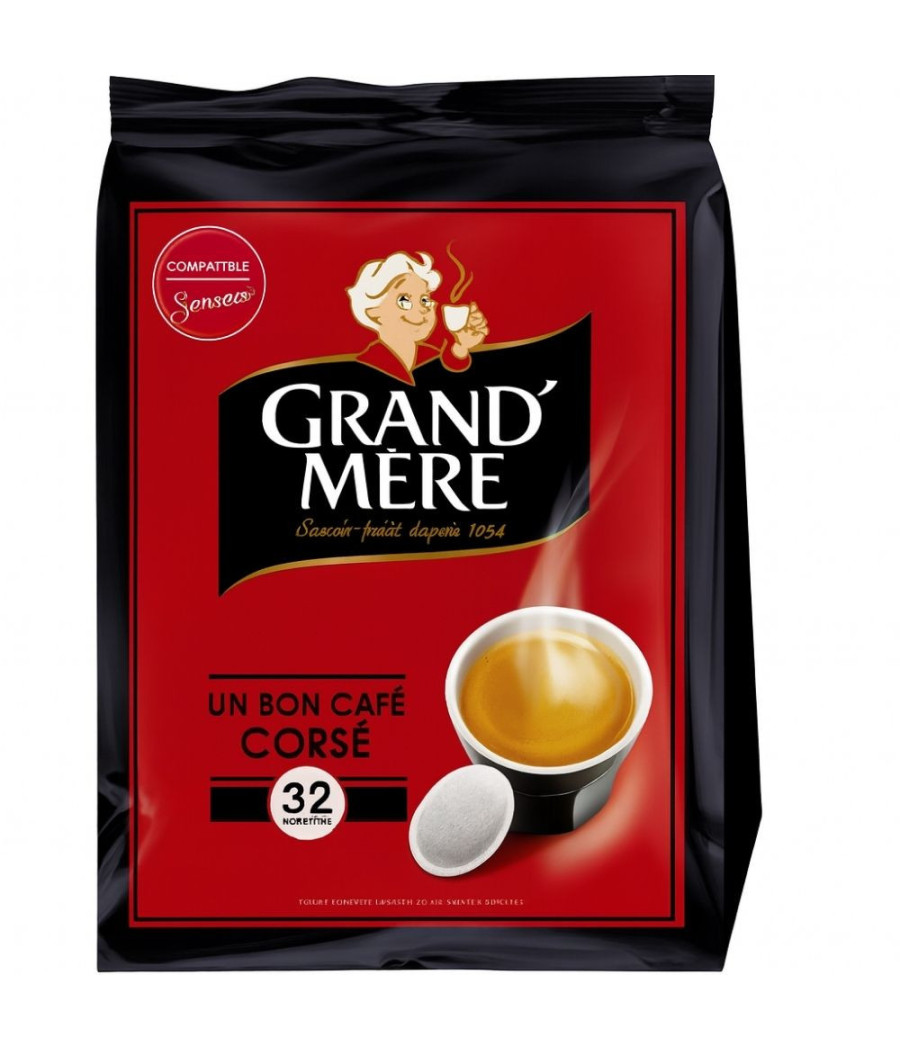 CAFE GRAND MERE MOULU POUR SENSEO 32 DOSETTES 211G