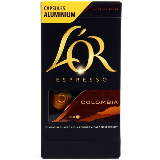 CAFE L'OR ESPRESSO COLOMBIA 10 CAPSULES