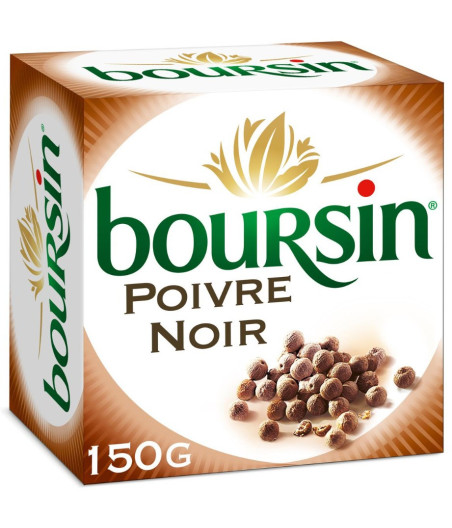 FROMAGE FRAIS POIVRE NOIR BOURSIN 150G