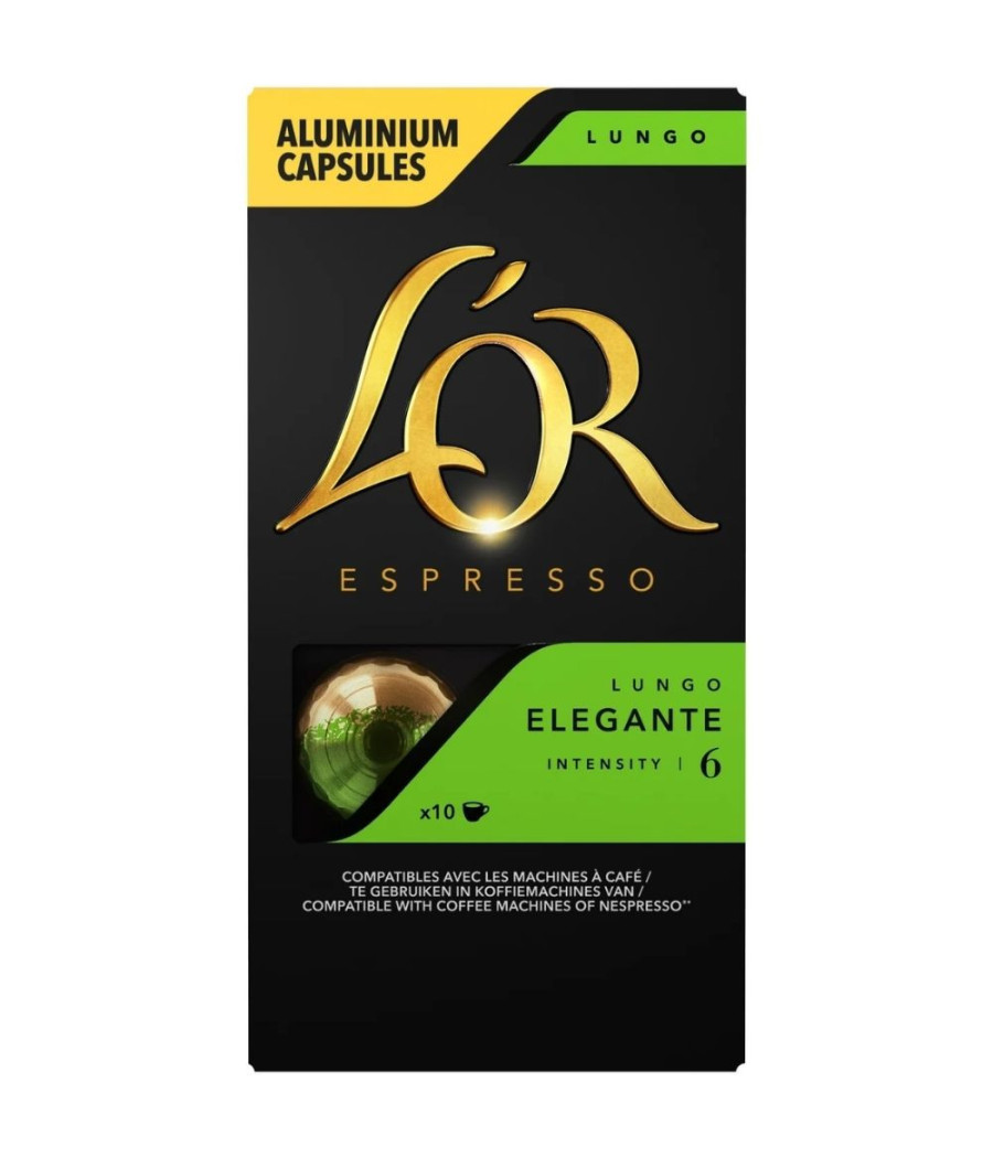 CAFE L'OR ESPRESSO ELEGANTE LUNGO 10 CAPSULES