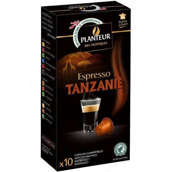 CAFE ESPRESSO TANZANIE PLANTEUR DES TROPIQUES 52G