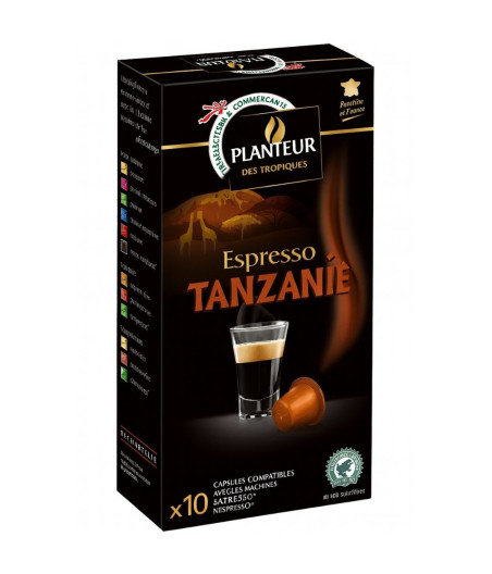 CAFE ESPRESSO TANZANIE PLANTEUR DES TROPIQUES 52G