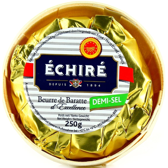 BEURRE DE BARATTE D'EXCELLENCE DEMI-SEL AOP 250 G