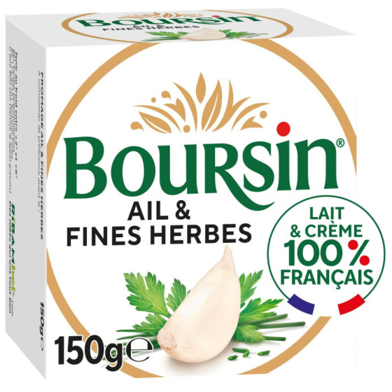 FROMAGE FRAIS AIL ET FINES HERBES BOURSIN 150G