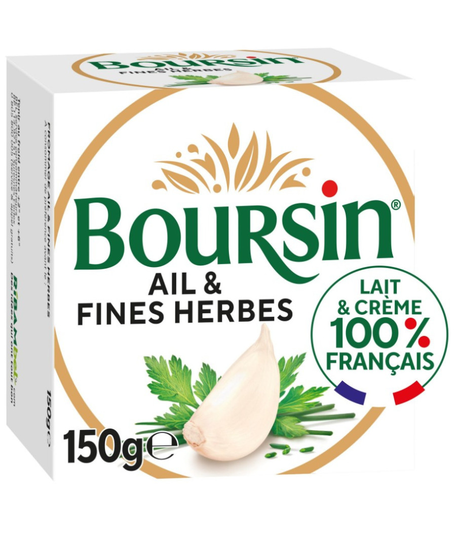 FROMAGE FRAIS AIL ET FINES HERBES BOURSIN 150G