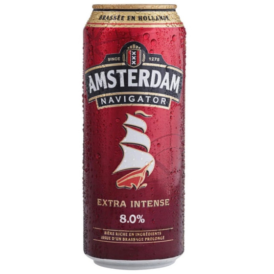 Bière Blonde Navigator 8% AMSTERDAM 500 ML