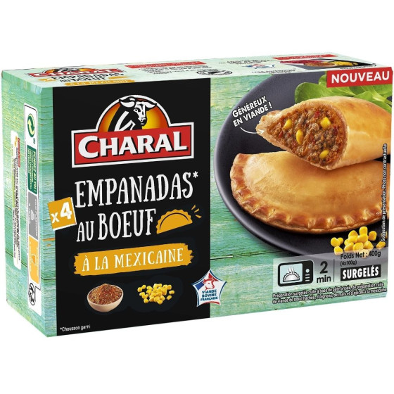 EMPANADAS AU BOEUF A LA MEXICAINE CHARAL 400G