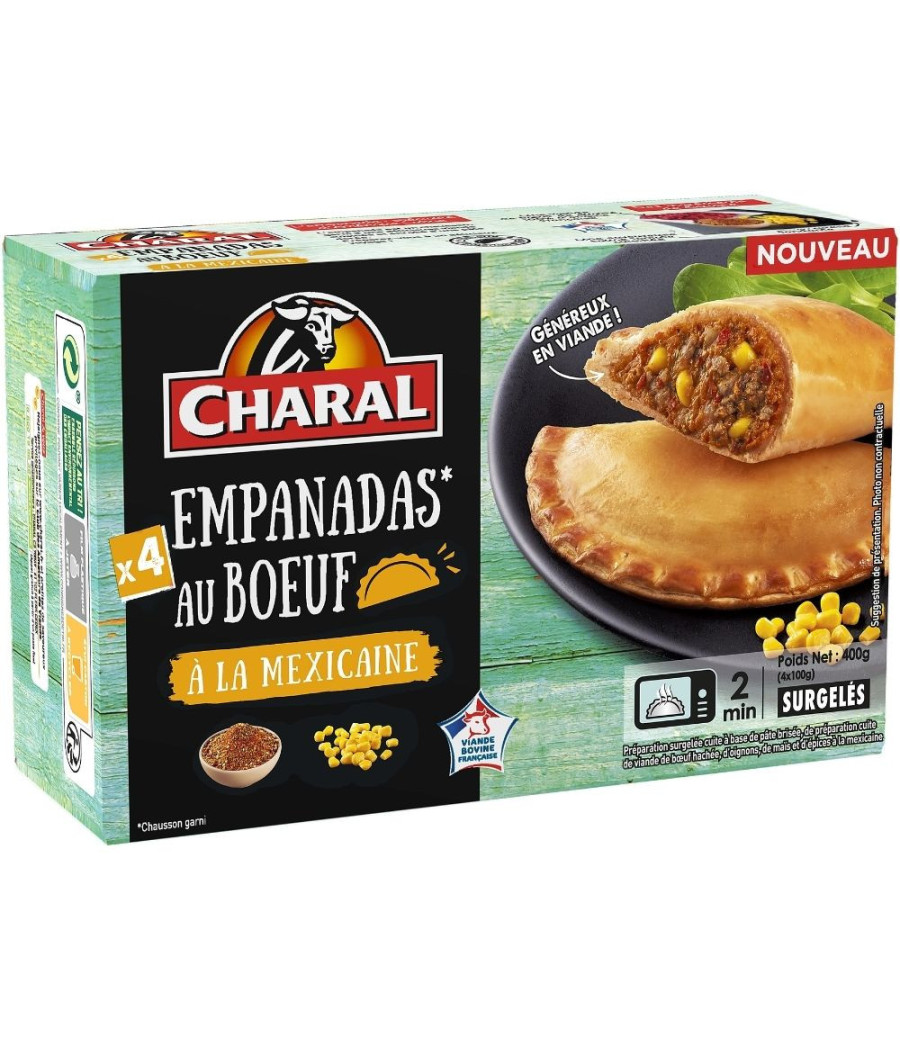 EMPANADAS AU BOEUF A LA MEXICAINE CHARAL 400G