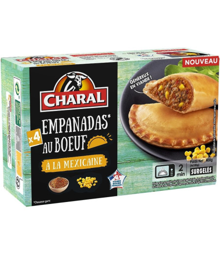 EMPANADAS AU BOEUF A LA MEXICAINE CHARAL 400G