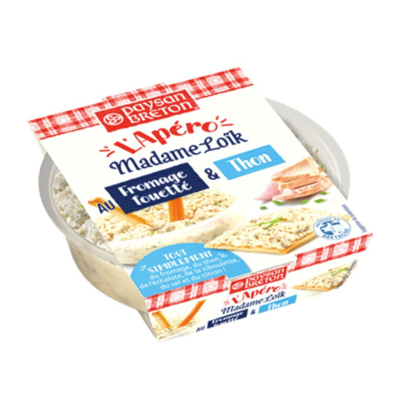 FROMAGE FOUETTE ET THON PAYSAN BRETON L'APERO MADAME LOIK 120G