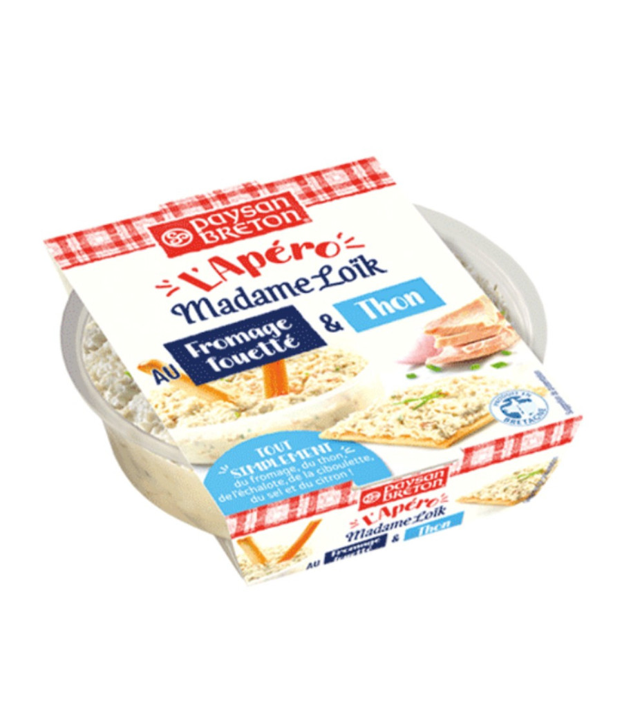 FROMAGE FOUETTE ET THON PAYSAN BRETON L'APERO MADAME LOIK 120G