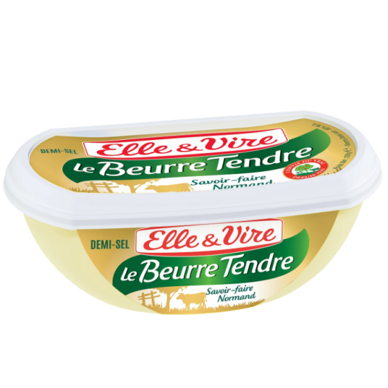 LE BEURRE TENDRE DEMI-SEL BARQUETTE 250 G