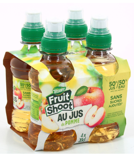 FRUIT SHOOT  POMME 4X20CL