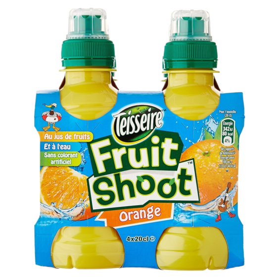 FRUIT SHOOT ORANGE 4X20CL
