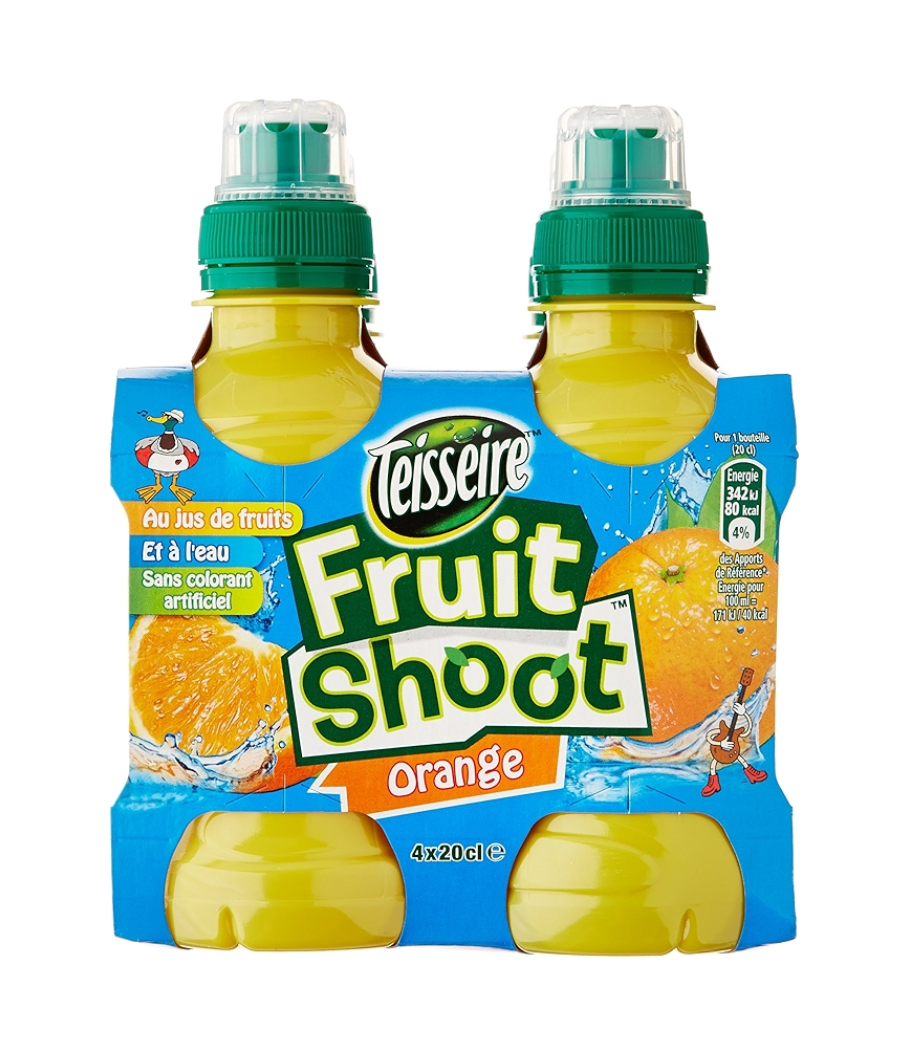 FRUIT SHOOT ORANGE 4X20CL