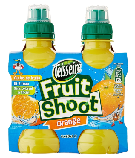 FRUIT SHOOT ORANGE 4X20CL