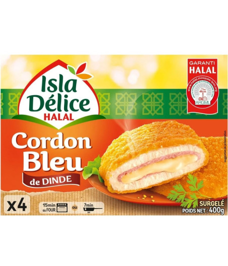 CORDONS BLEUS DE DINDE ISLA DELICE HALAL 400G