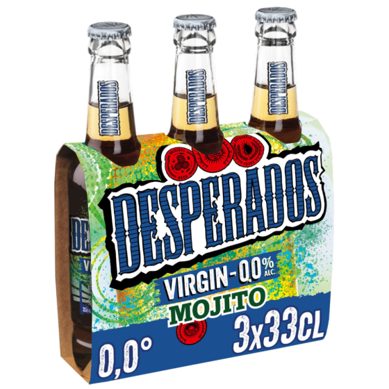 BIERE SANS ALCOOL SAVEUR MOJITO DESPERADOS 3X33 CL