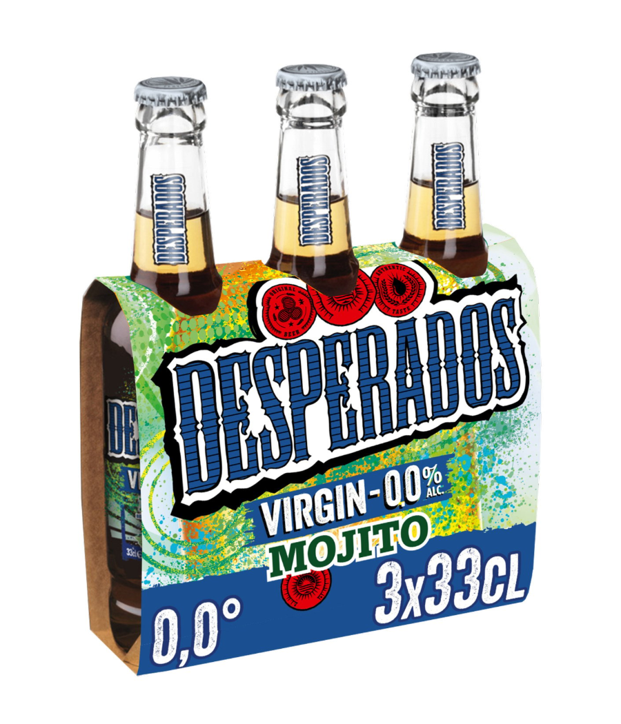 BIERE SANS ALCOOL SAVEUR MOJITO DESPERADOS 3X33 CL
