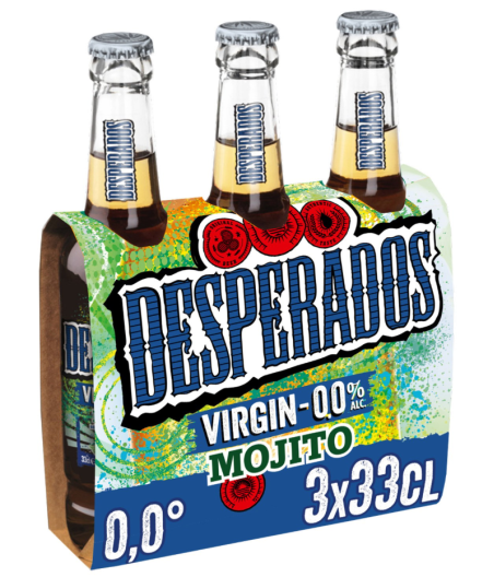 BIERE SANS ALCOOL SAVEUR MOJITO DESPERADOS 3X33 CL