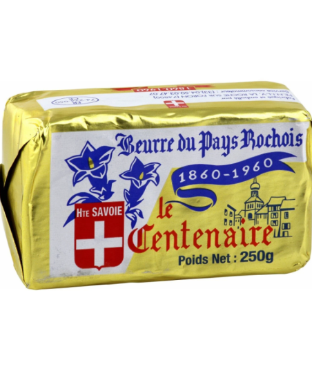 BEURRE DOUX DU PAYS ROCHOIS LE CENTENAIRE 250G