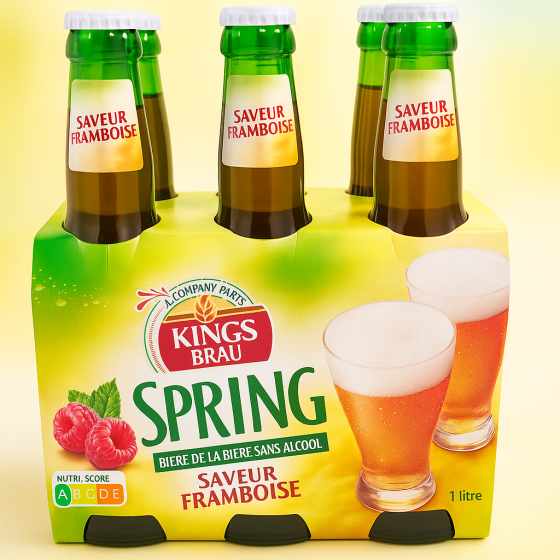 BIERE SANS ALCOOL SPRING SAVEUR FRAMBOISE 6X33CL