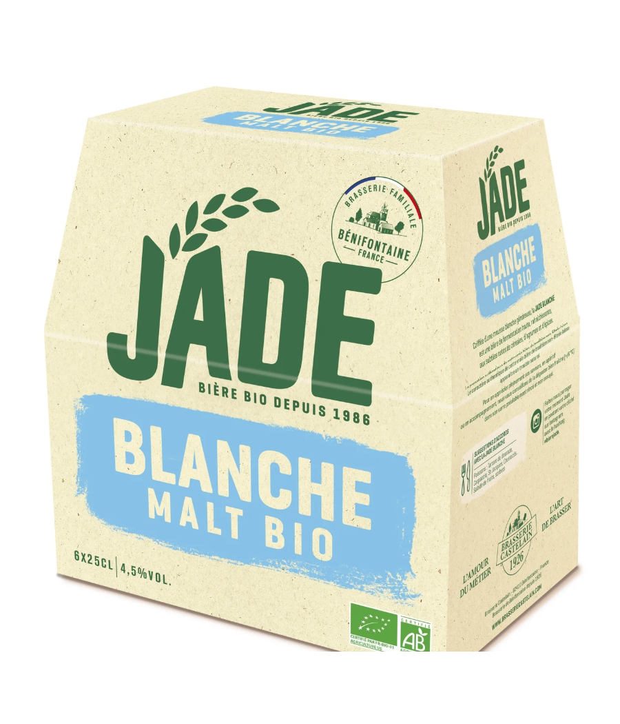 BIERE BLANCHE - JADE 6X25 CL