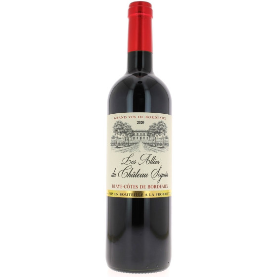 VIN ROUGE BLAYE COTES DE BORDEAUX  LES ALLEES DU CHATEAU SEGUIN 75CL