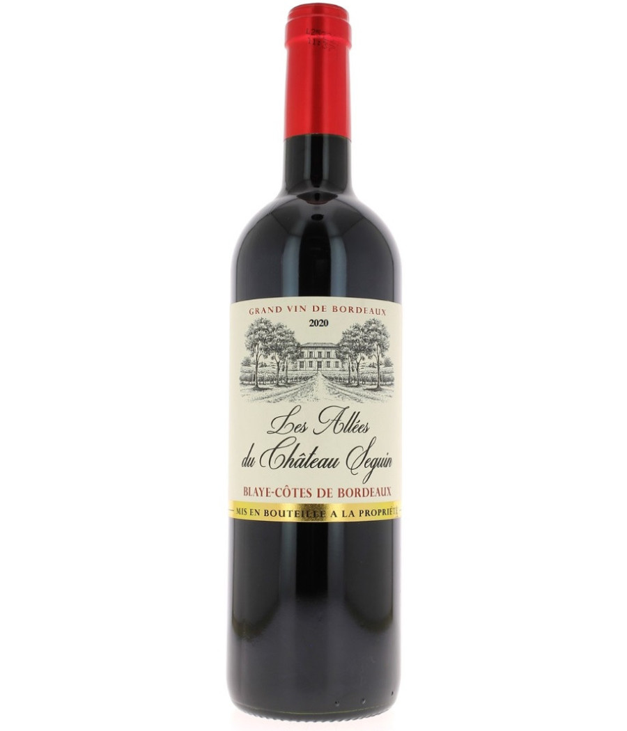 VIN ROUGE BLAYE COTES DE BORDEAUX  LES ALLEES DU CHATEAU SEGUIN 75CL