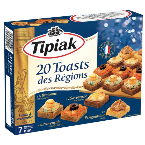 20 TOASTS DES REGIONS TIPIAK 160G