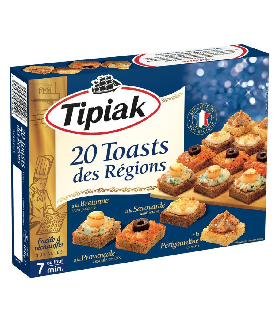 20 TOASTS DES REGIONS TIPIAK 160G