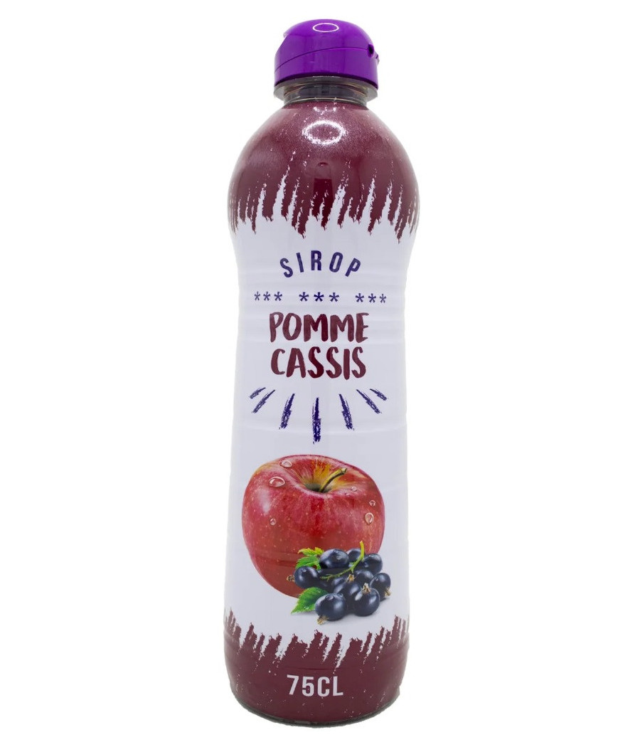 SIROP POMME CASSIS 75CL