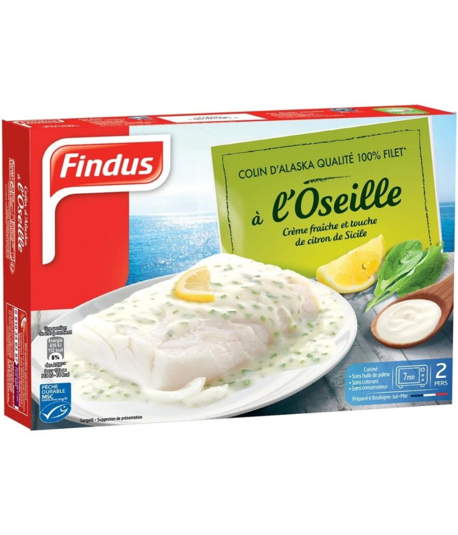 COLIN D'ALASKA A L'OSEILLE FINDUS 400G