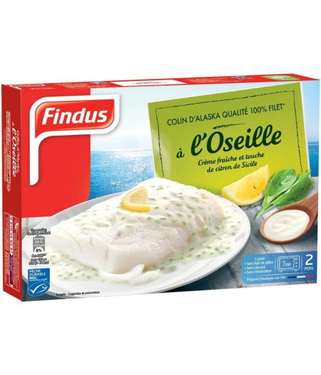 COLIN D'ALASKA A L'OSEILLE FINDUS 400G