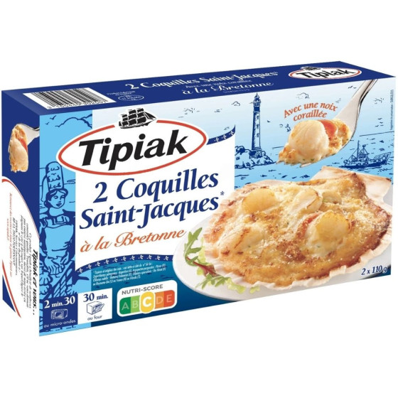 COQUILLES SAINT-JACQUES A LA BRETONNE TIPIAK 220G