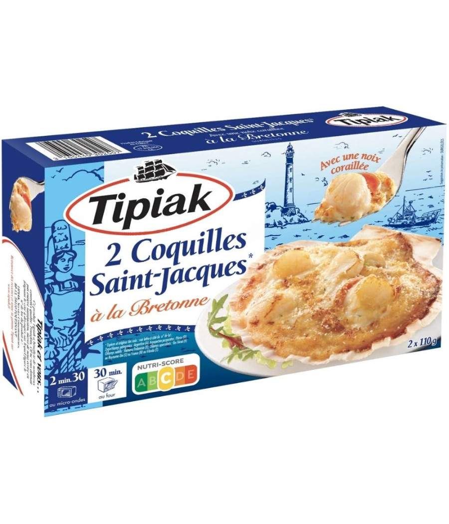 COQUILLES SAINT-JACQUES A LA BRETONNE TIPIAK 220G
