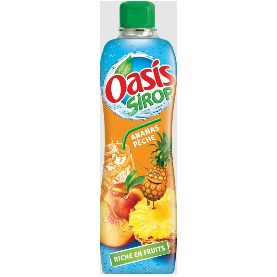 SIROP OASIS  ANANAS PECHE 75CL
