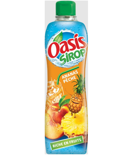 SIROP OASIS  ANANAS PECHE 75CL