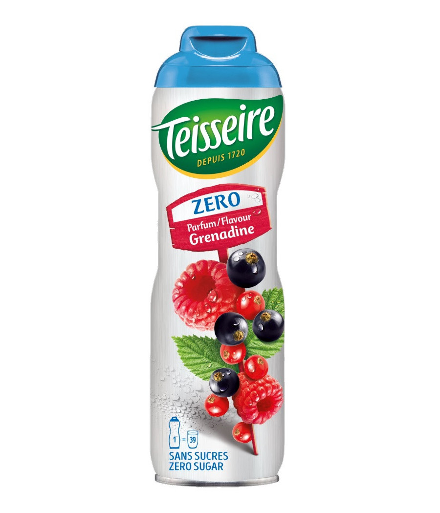 SIROP GRENADINE ZERO SUCRE TEISSEIRE 60CL