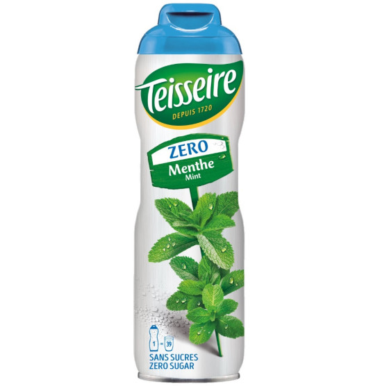 SIROP DE MENTHE ZERO SUCRE TEISSEIRE 60CL