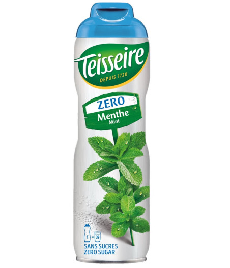 SIROP DE MENTHE ZERO SUCRE TEISSEIRE 60CL